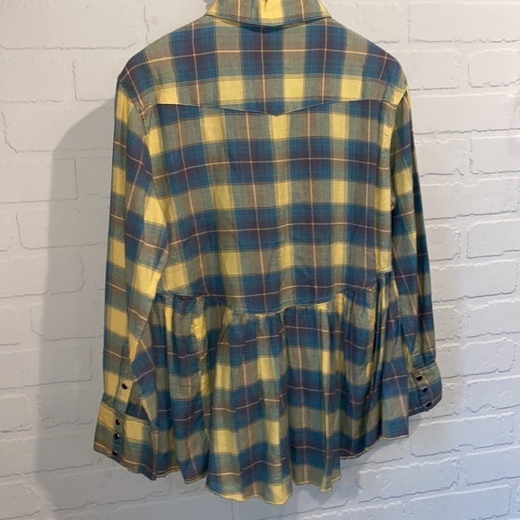 Ivy Jane flannel shirt snap button down soft NEW small oversized long sleeve NWT - Picture 7 of 9